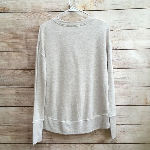 NEW‎ WITHOUT TAGS ATHLETA COASTER LUXE SWEATSHIRT IN CREAM - Picture 4 of 8